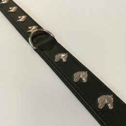 COLLARE IN PELLE SPRENGER CON TESTE DI CAVALLO  